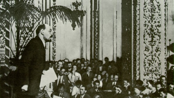 Lênin tại Đại hội III Quốc tế Cộng sản, tháng 6-tháng 7 năm 1921 (Ảnh tư liệu)